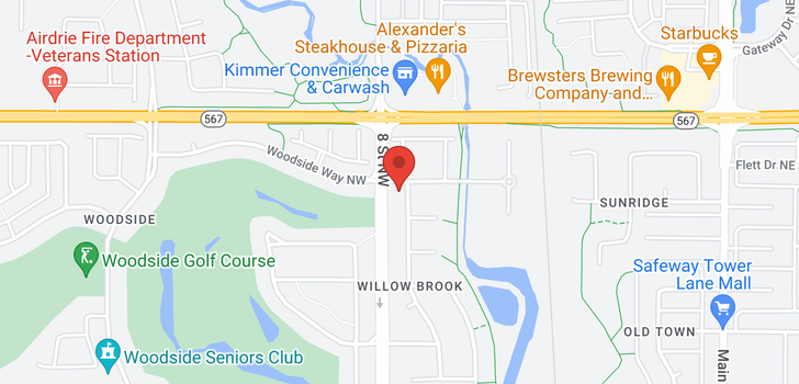 map of 239 WILLOWBROOK CL NW